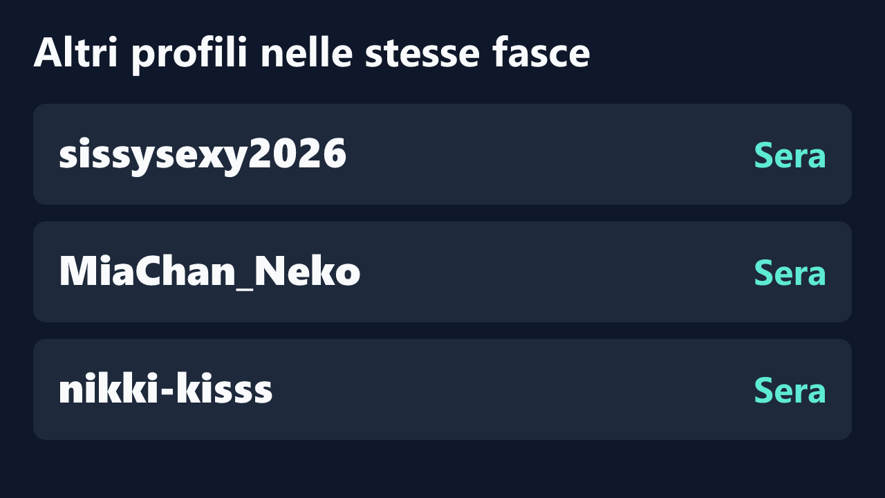 Profili con rilevazioni ripetute nelle stesse fasce orarie di Maialona78.